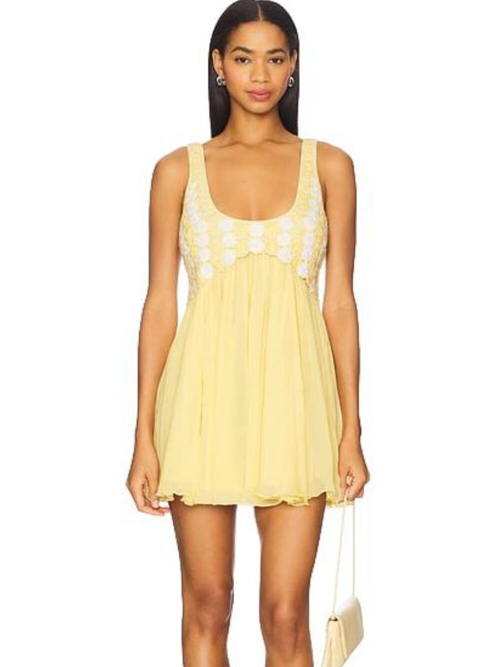 Camila Coelho Margarida Mini Dress in Yellow - Picture 4 of 12